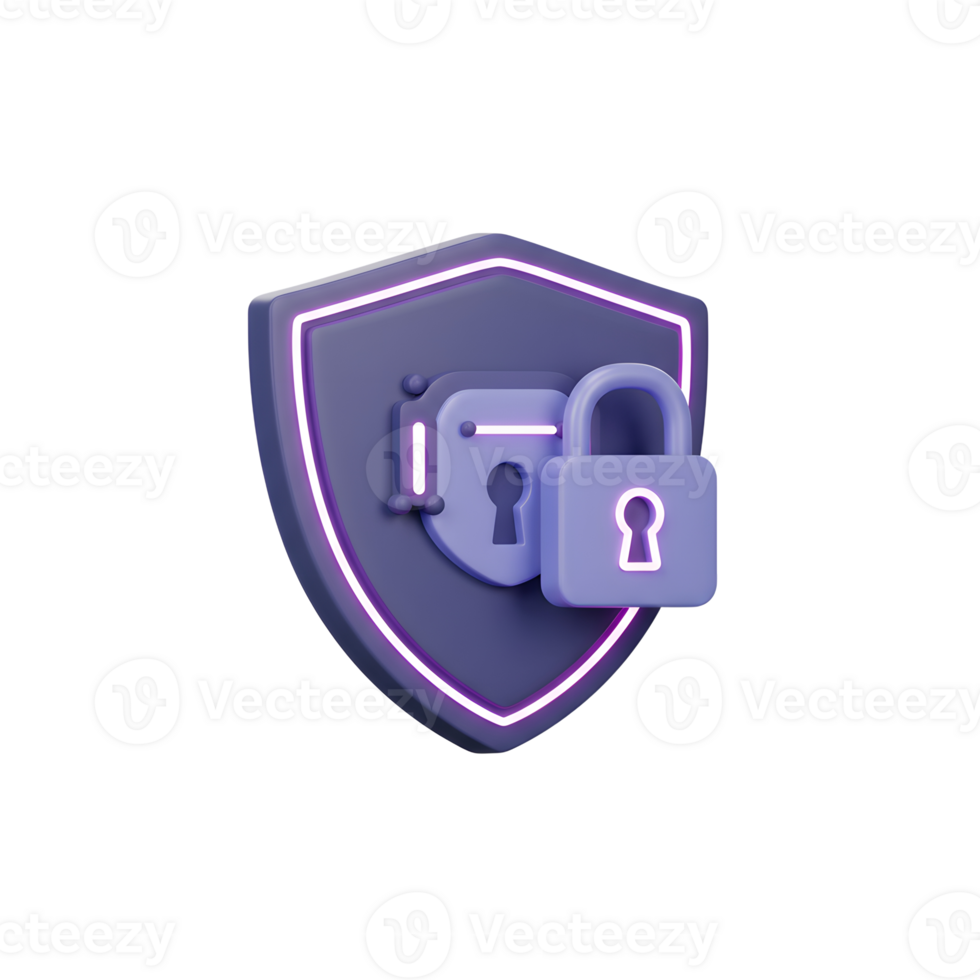 A blue padlock is shown with a shield, representing security and protection for digital or physical safety and assurance. png