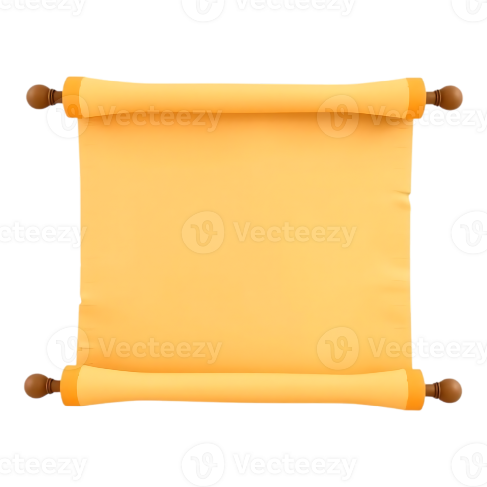 3D Scroll of Parchment png