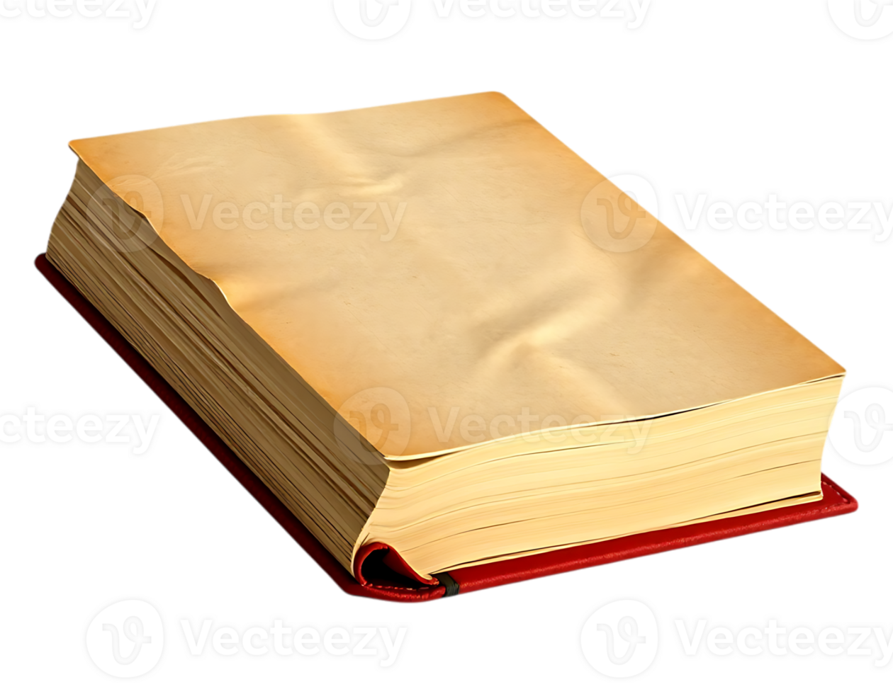 An Old Leather-Bound Book with Aged Pages png
