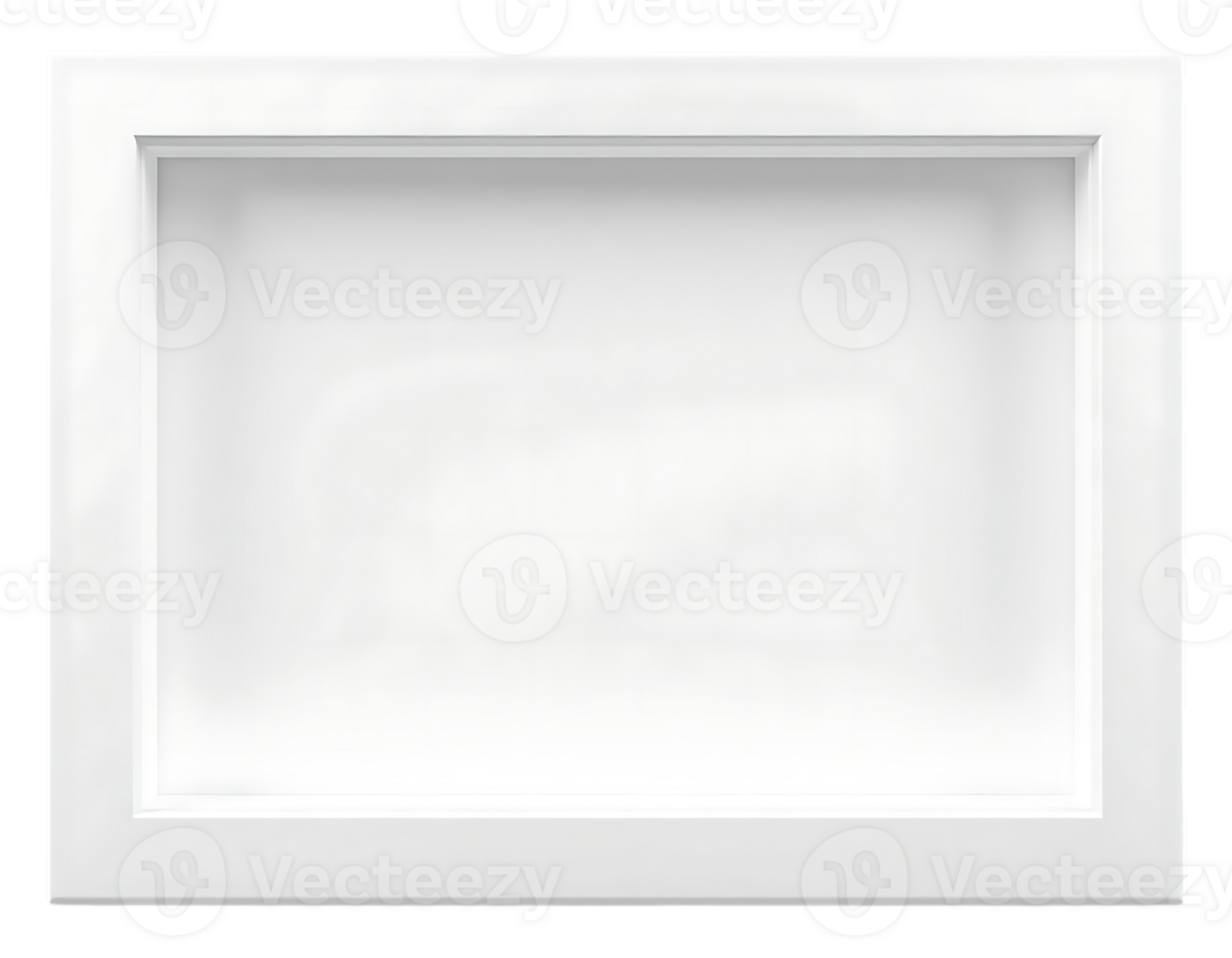 Empty White Shadow Box Presentation png