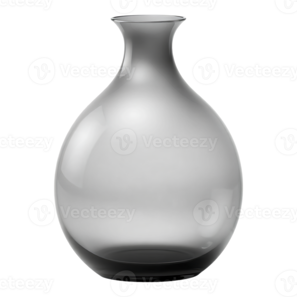 Elegant Transparent Glass Vase for Home Decor png