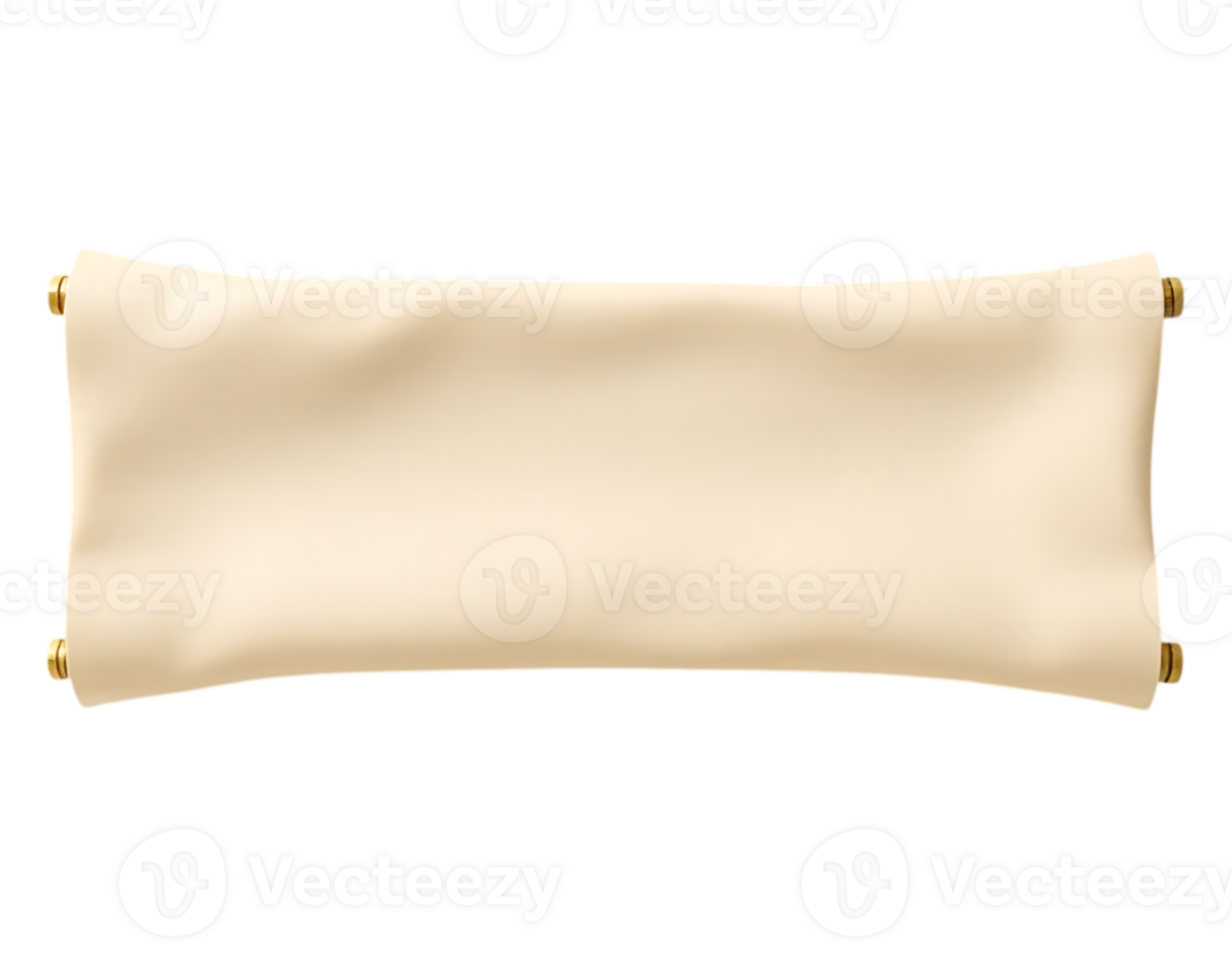 Antique scroll banner with space for text png