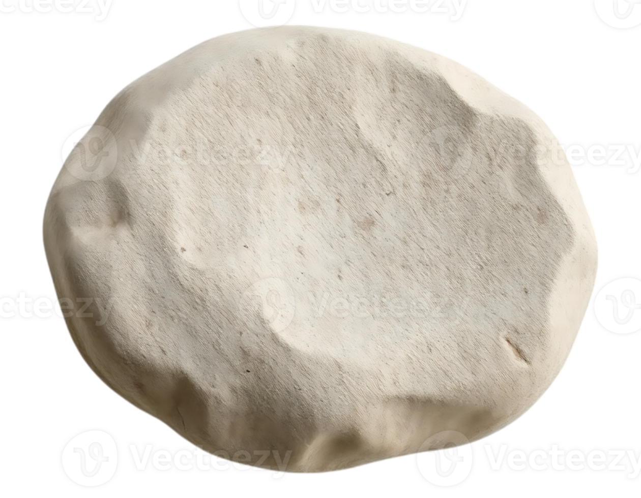 A ball of raw dough on a transparent background png