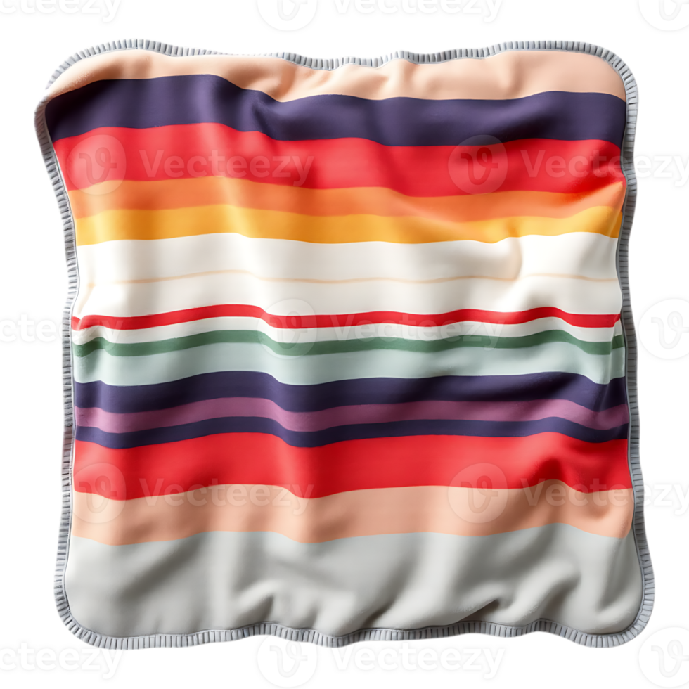 Striped Throw Pillow with Cozy Design png