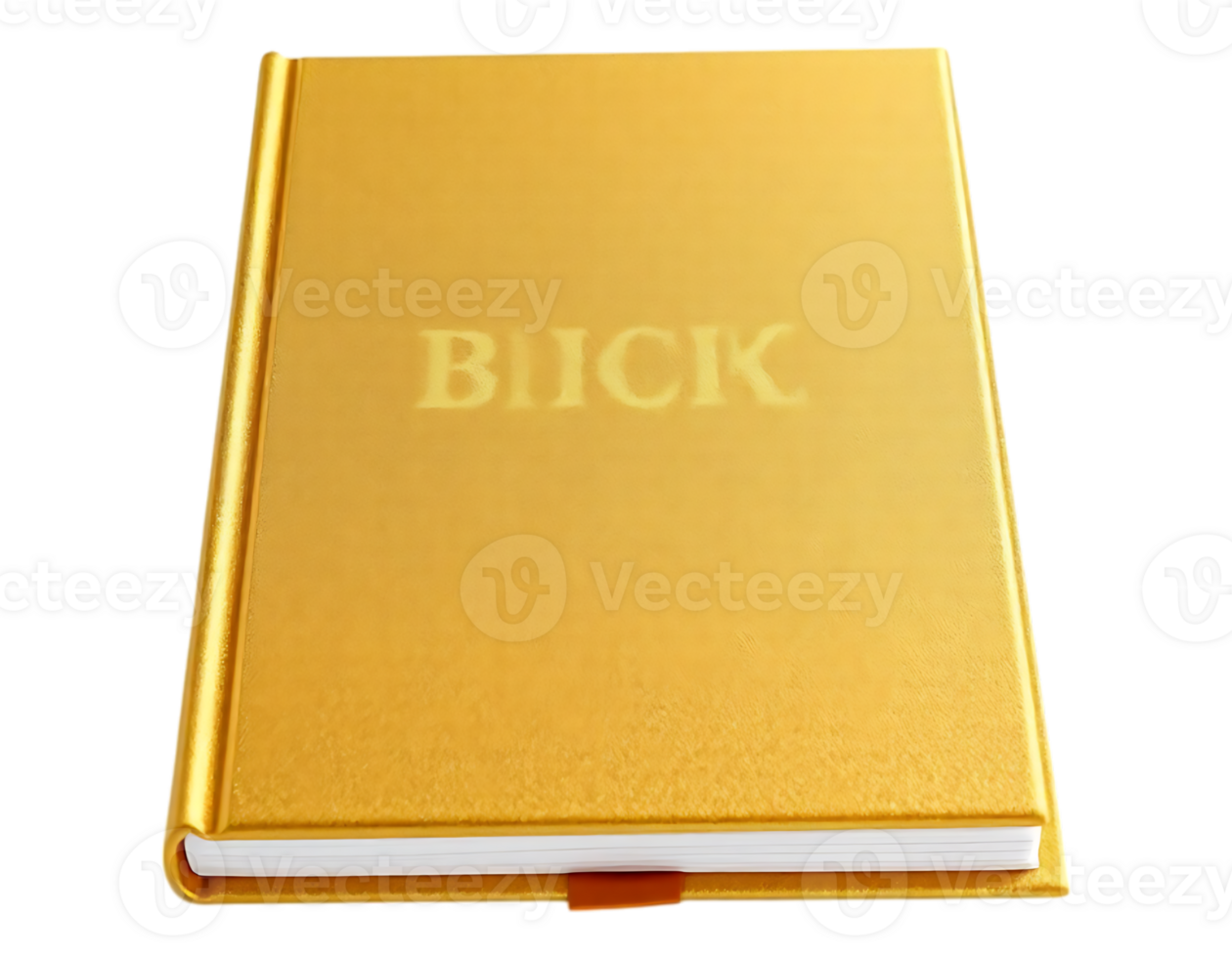 Gold Hardcover Book with Embossed Text png