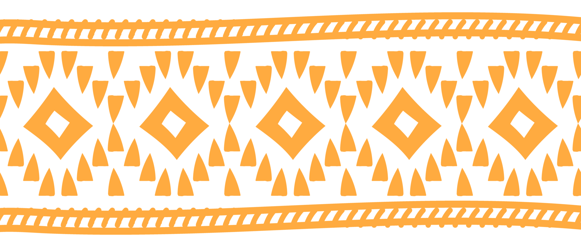Hand drawn ethnic pattern tribal aztec retro border with abstract ornament. png