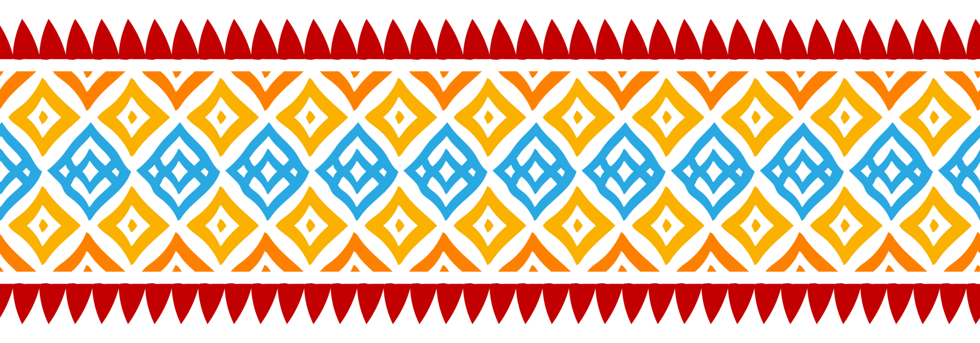 Abstract ethnic element with navajo tribal border aztec hand drawn. png