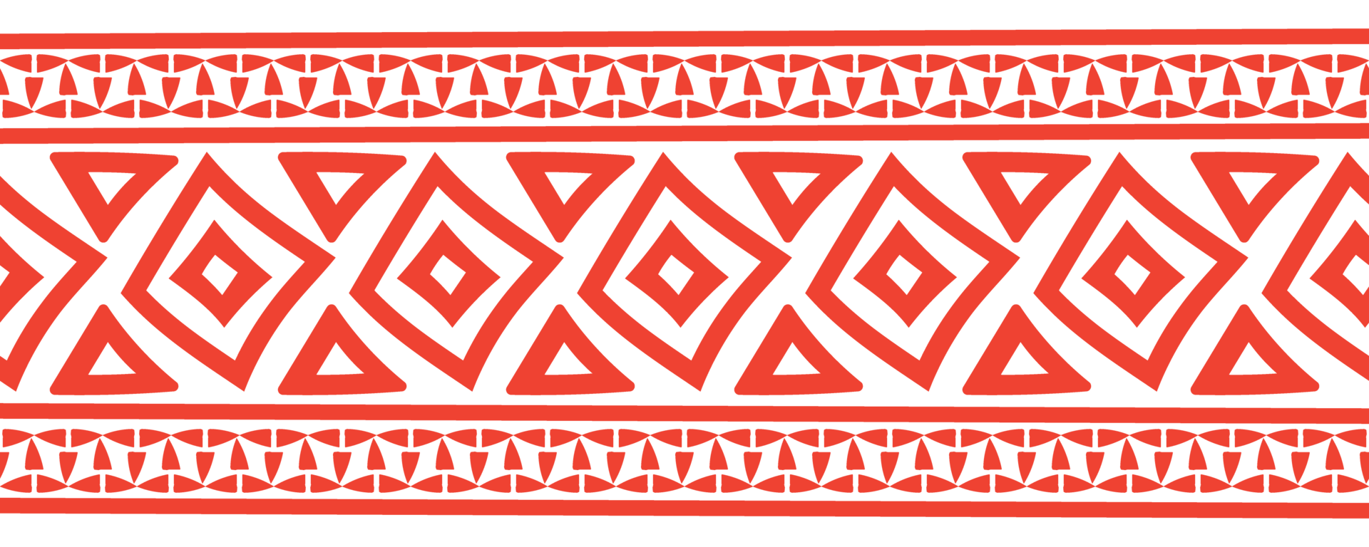 Ethnic aztec border with native american tribal hand drawn abstract design. png