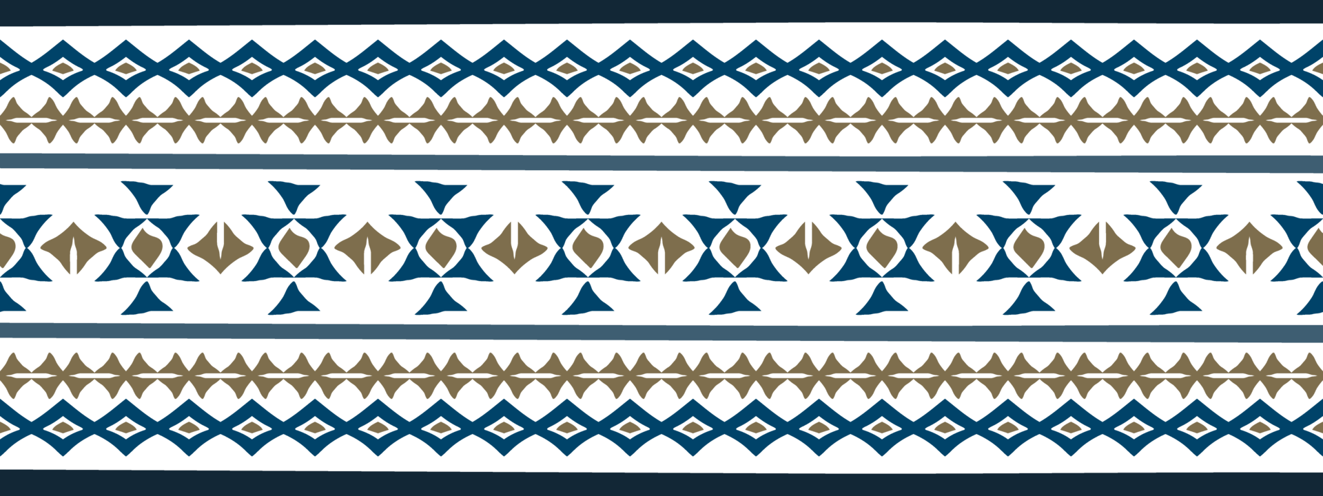 Hand drawn ethnic geometric aztec border with tribal traditional element. png