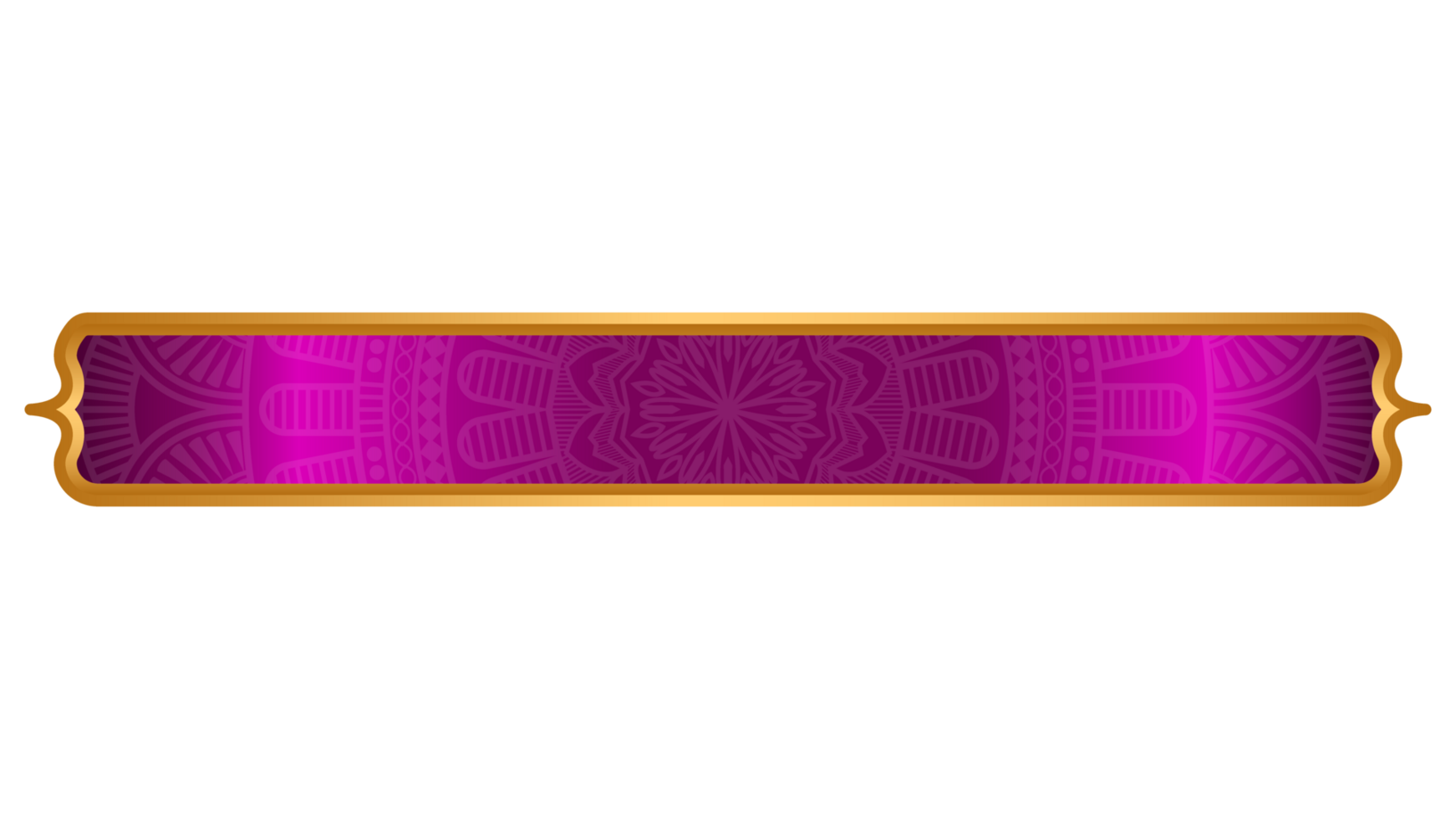 Luxury Golden Red Islamic Royal Title Frame Arabic Style Text Box png