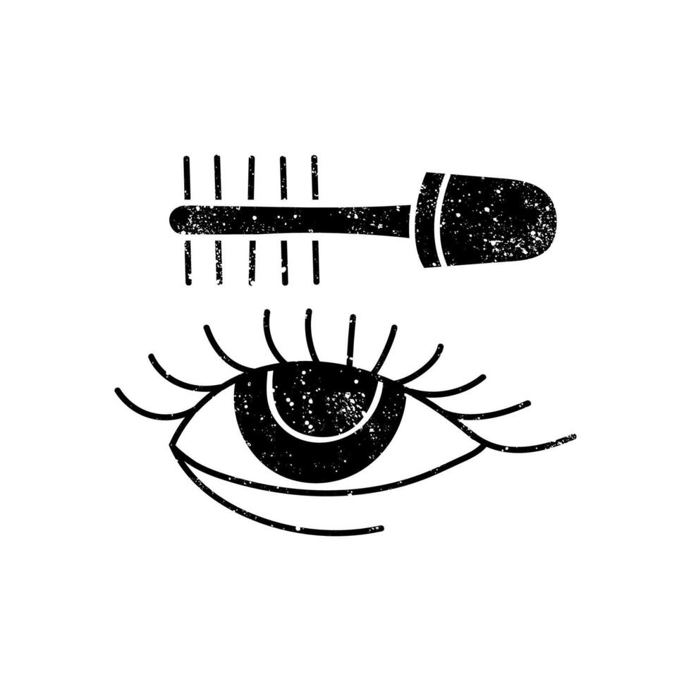 grunge black hand drawn iconof elephant icon vector