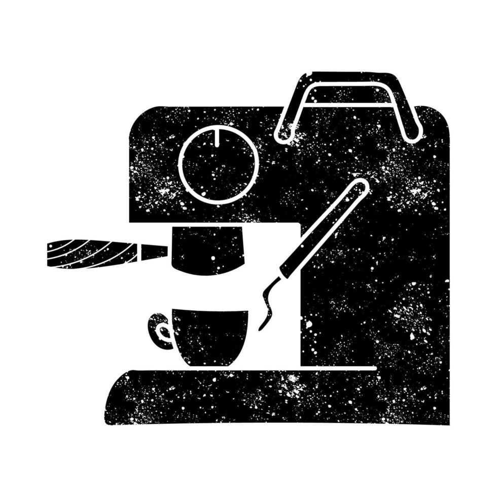 avocado grunge black hand drawn icon vector