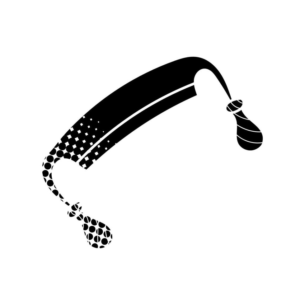 draw knife icon woodworking tool black hand drawn icon in halftone texture in use vector