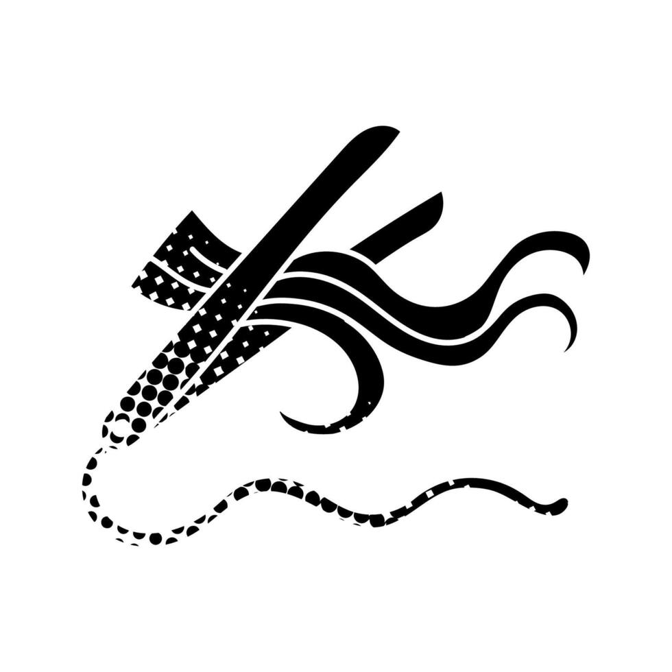 Hair iron icon straightener, curling, flat black hand drawn icon in halftone texture style vector