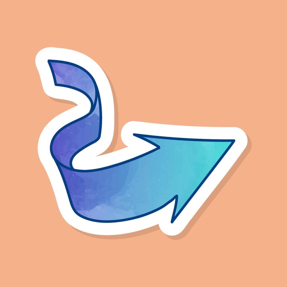 Wayfinding Color Arrow in parking lot vector