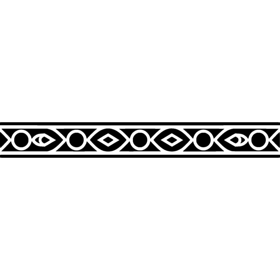 Ornate Black And White Border vector