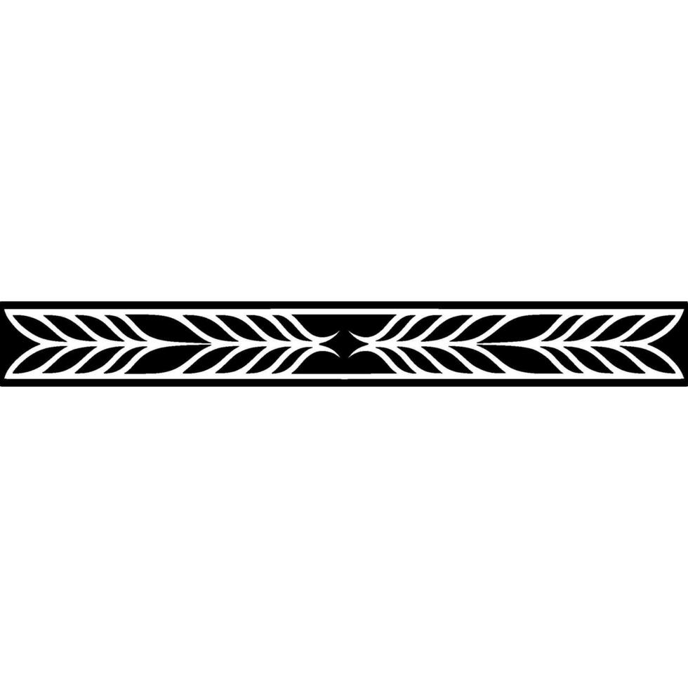 Black And White Leaf Border, Minimalist Aesthetic vector