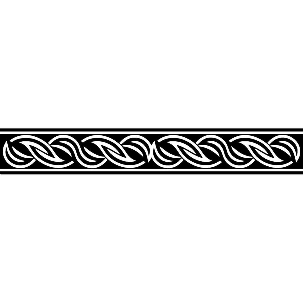 Celtic Knotwork Border, Minimalist vector