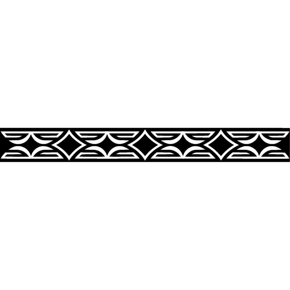 Geometric Art Deco Border On White, Minimalist vector