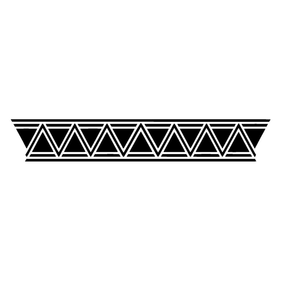 Geometric Black Triangle Border On Light Gray Background Illustration vector