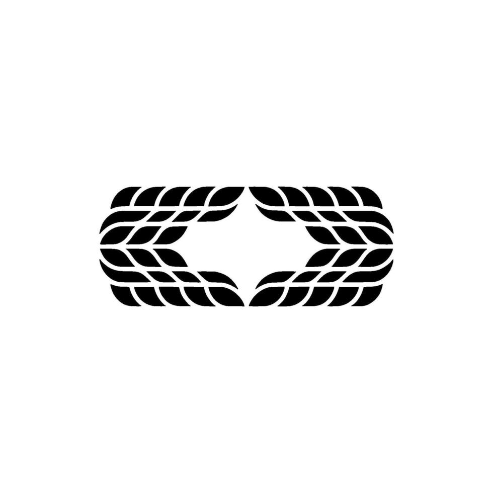 Geometric Black And White, Abstract Shape On White Background vector