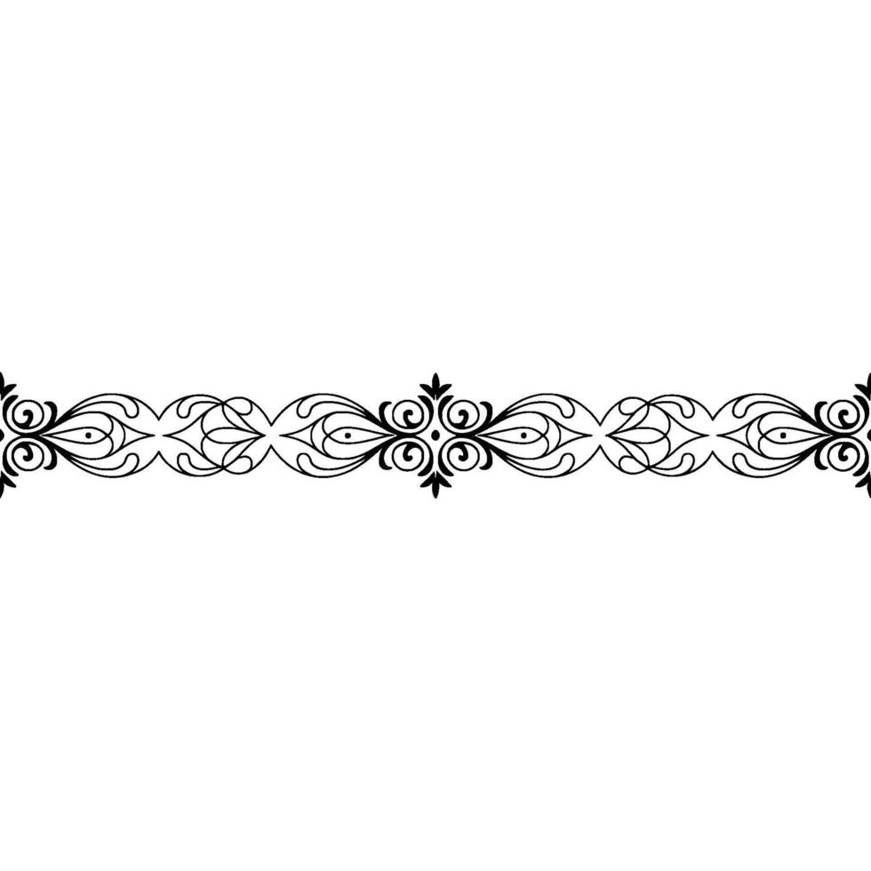 Elegant Ornament Floral Border On Gradient Background vector