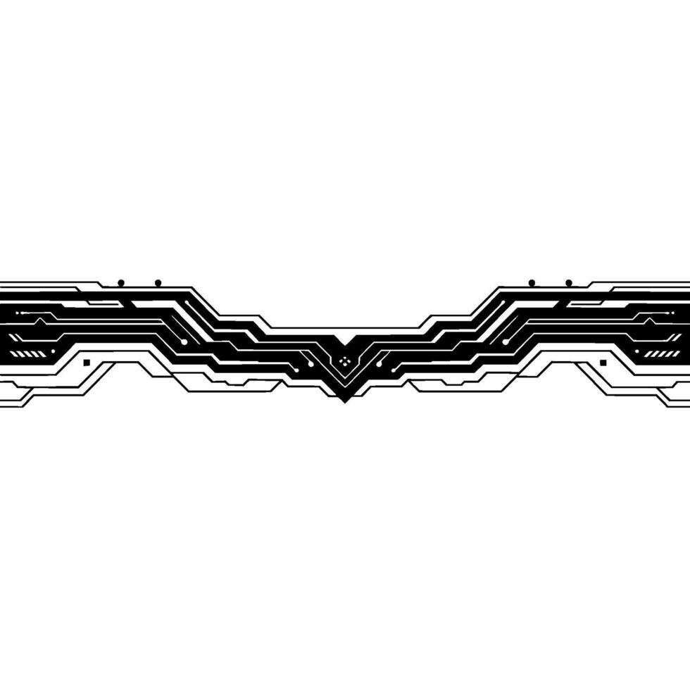 Abstract Circuitry Element On White Background vector