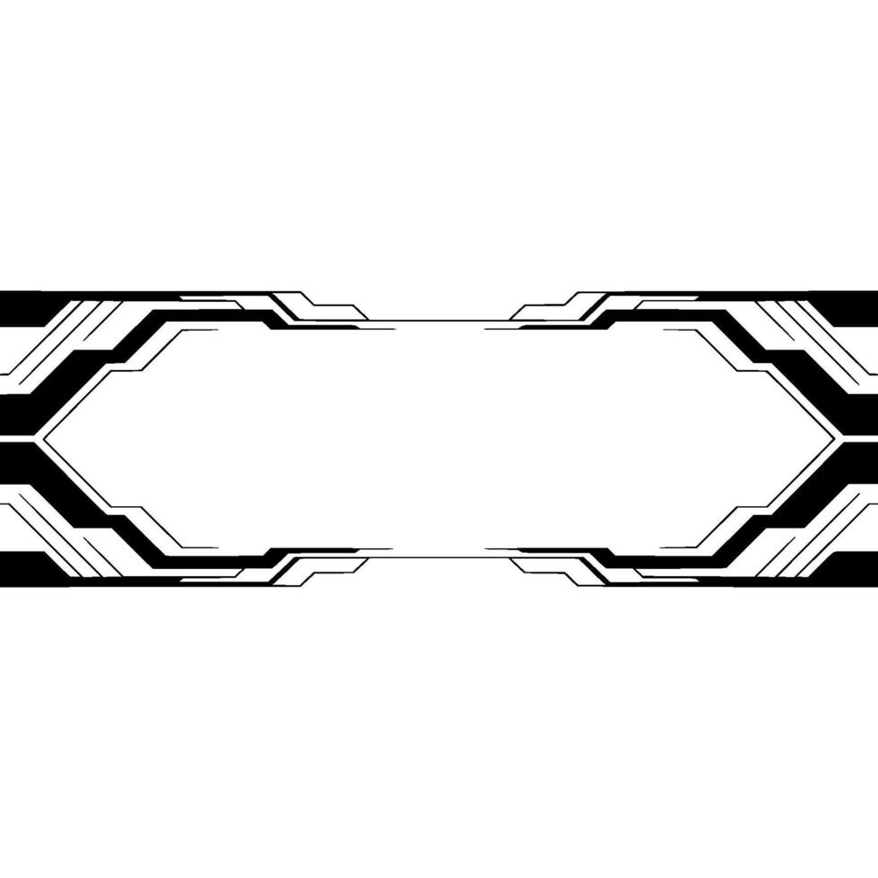 Futuristic Interface Element Minimalist Tech Frame On Light Background vector