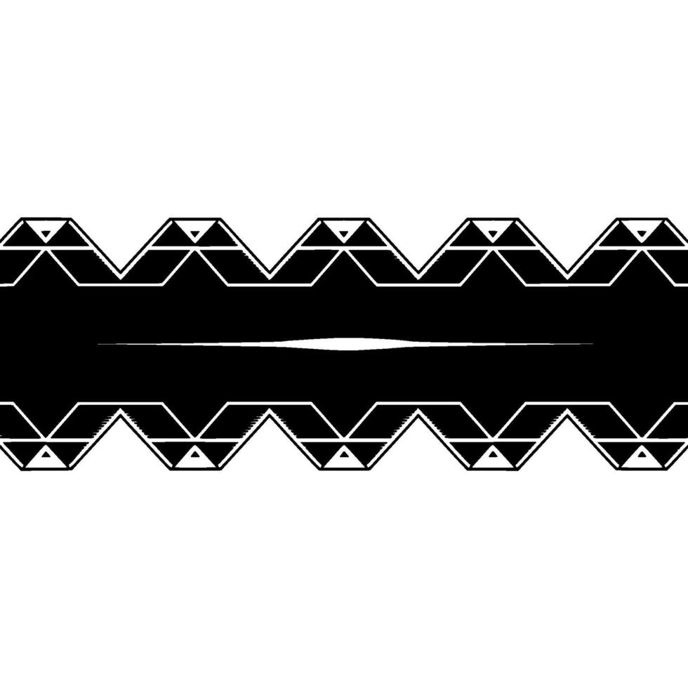 Geometric Black And White With Decorative Border vector