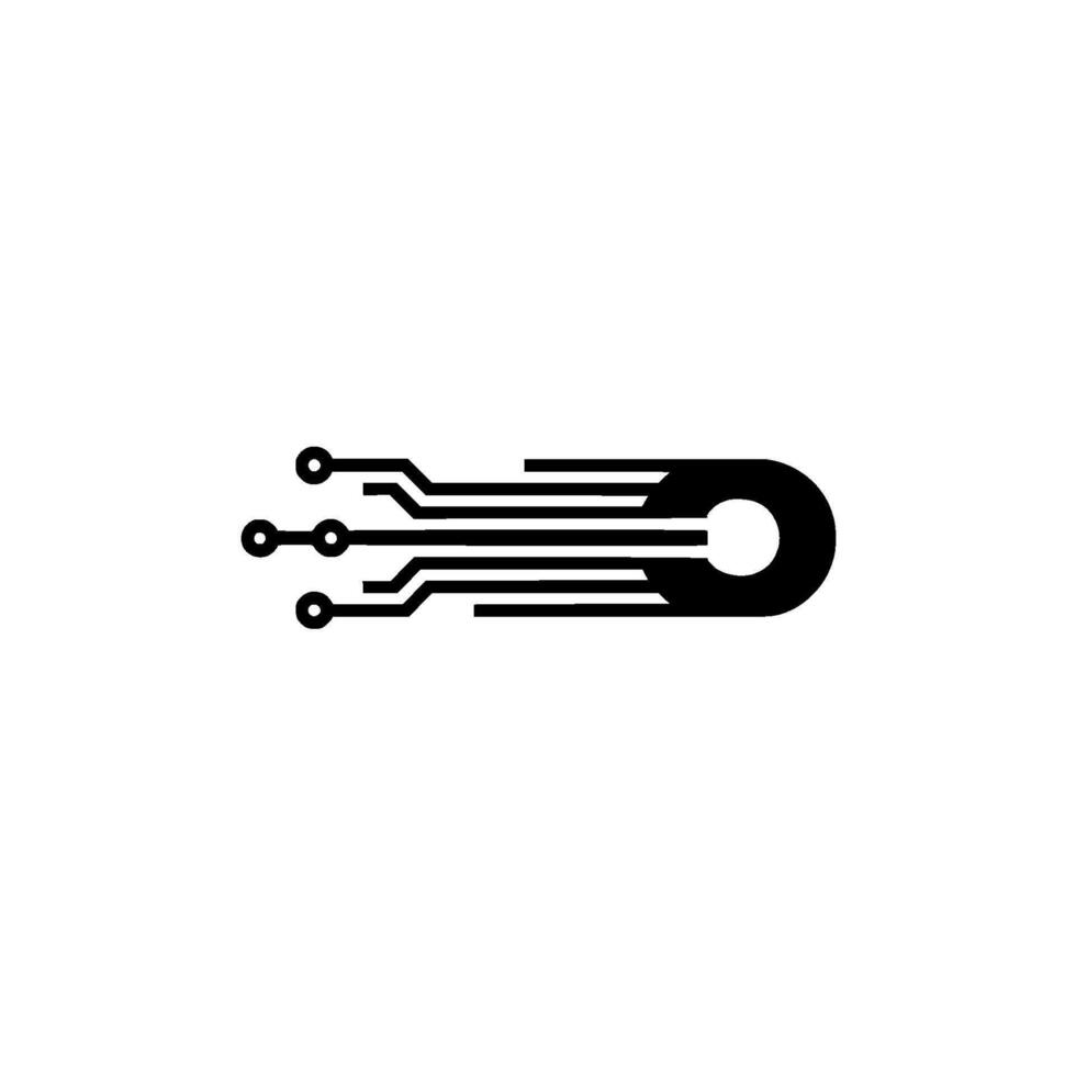 Abstract Circuitry Technology, Innovation, Data Flow, Simple vector