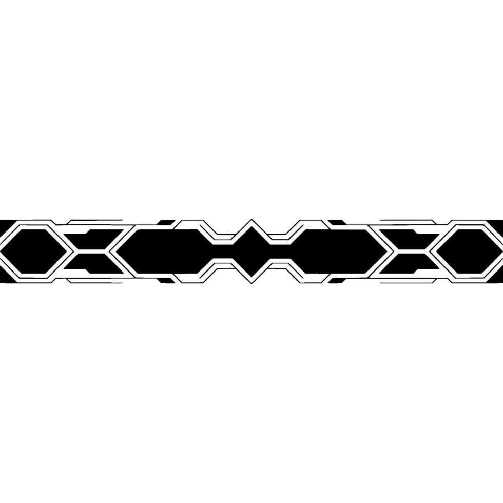 Modern Tech Banner In Black And White, Minimalist Geometric vector