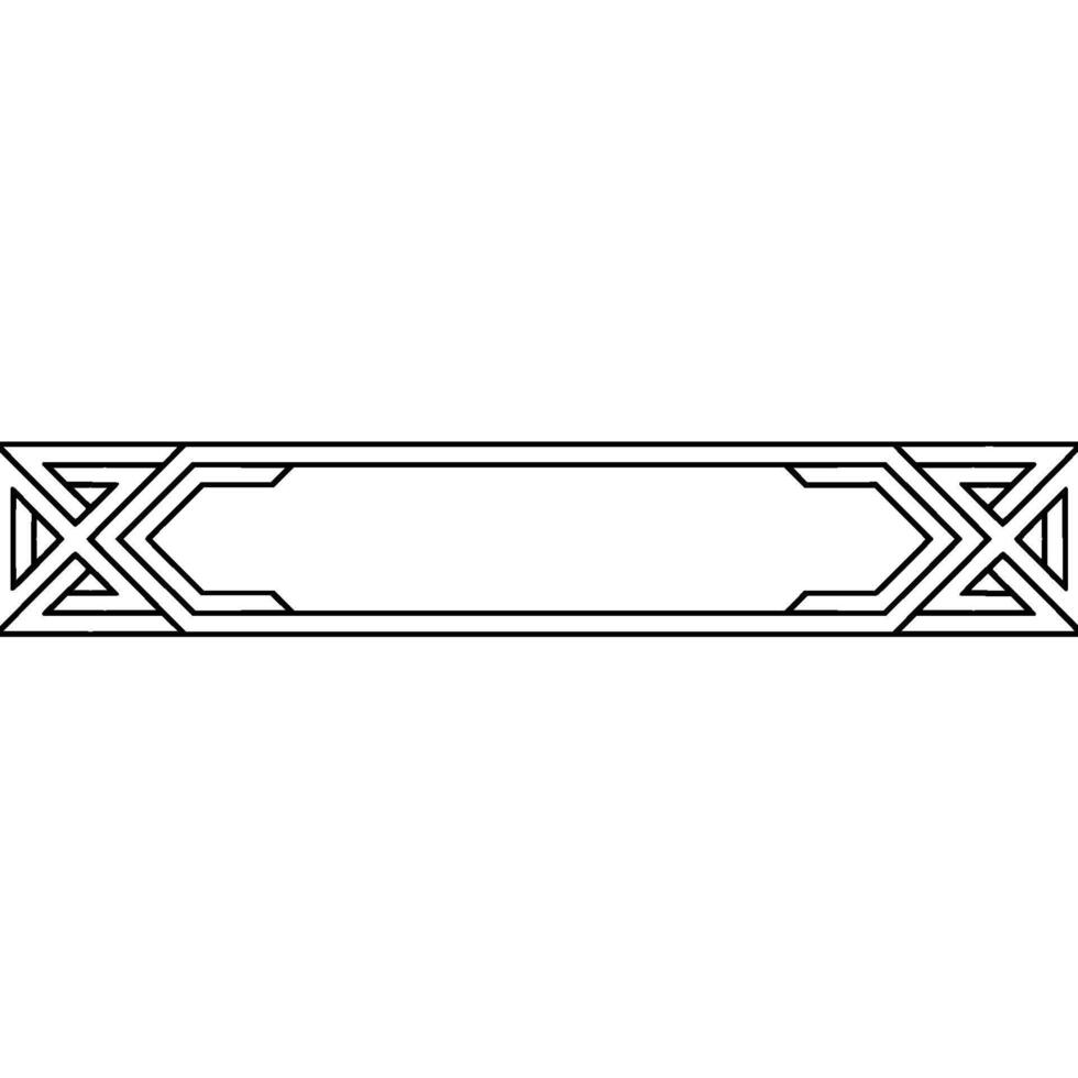Geometric Decorative Banner Minimalist Element vector