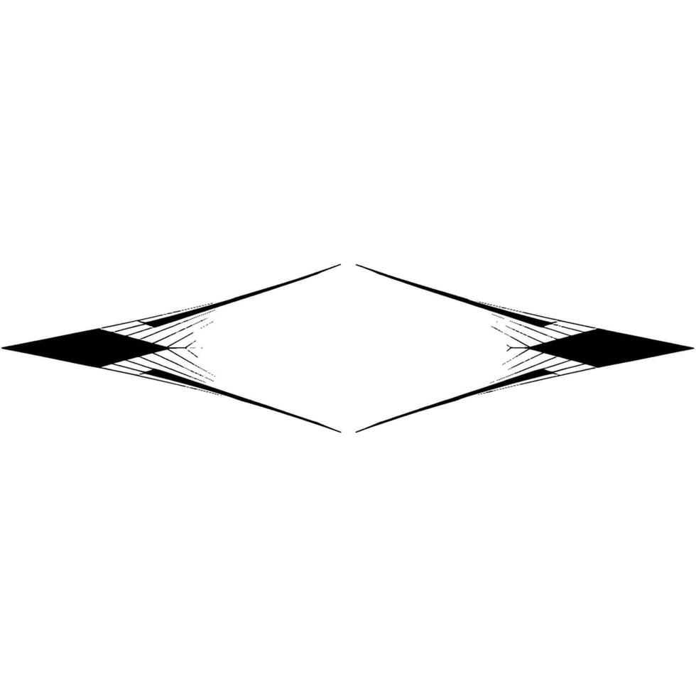 Abstract Geometric Composition In Black And White - Geometry vector