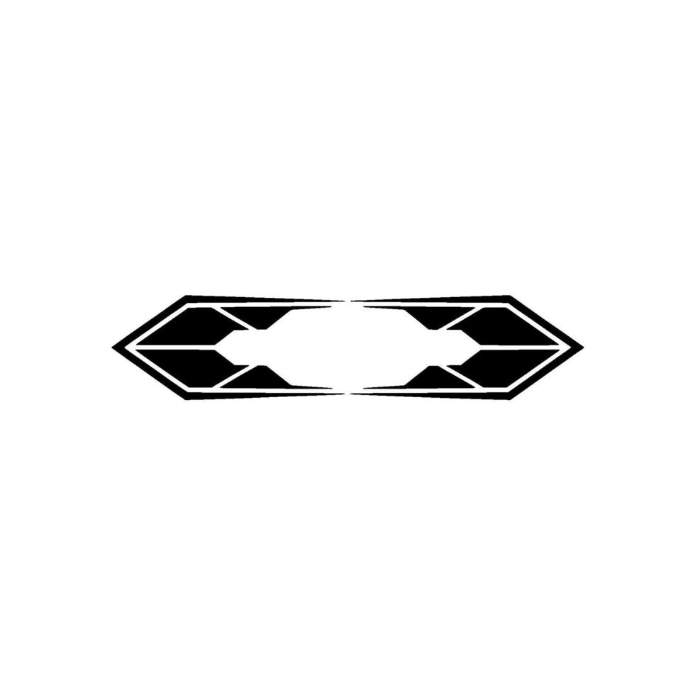 Geometric, Abstract Black Hexagon On White vector