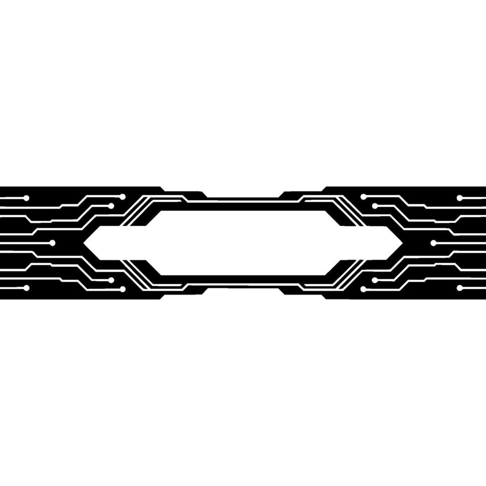 Minimalist Circuit Board With Space For Text, Tech Background vector