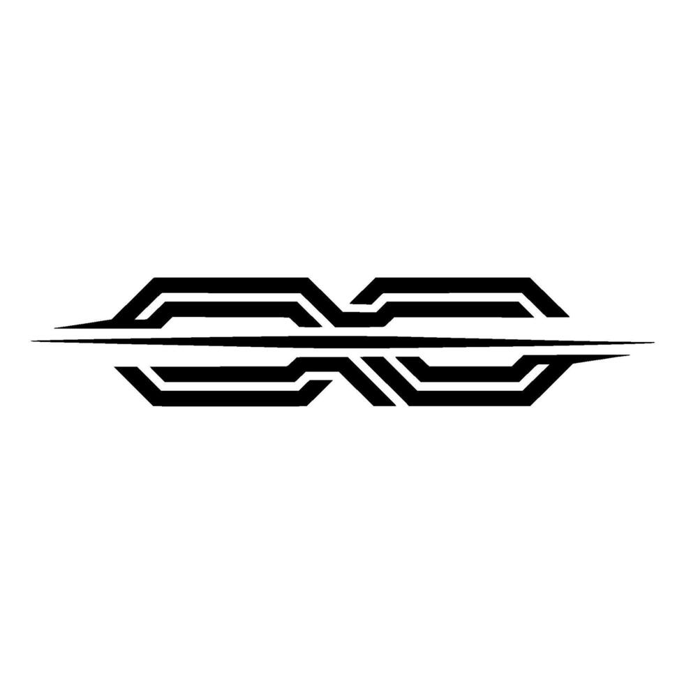 Abstract Geometric Black And White Minimalist vector