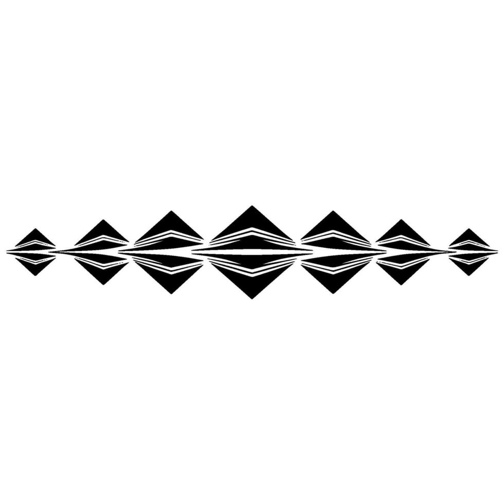 Black And White Geometric Diamond Pattern On White Background vector