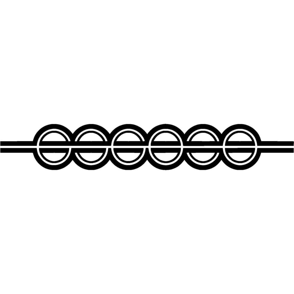 Black White Geometric Circle Pattern Abstract vector