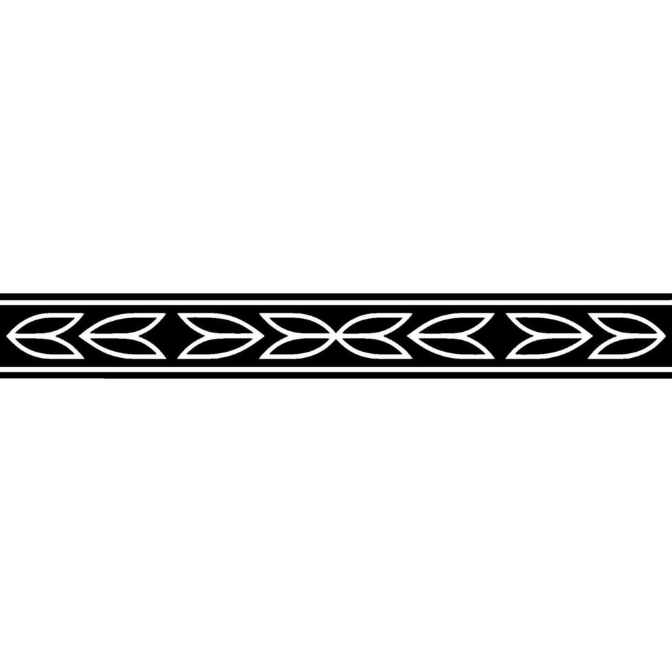 Elegant Minimalist Border, Decorative Black And White Pattern vector