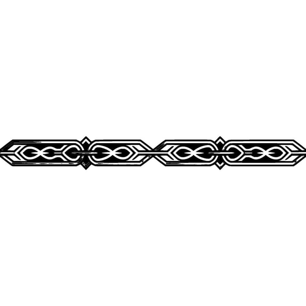 Geometric Ornament Border Art Deco Inspired On White Background vector