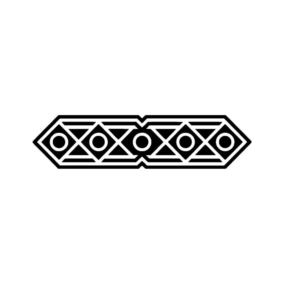 Geometric Black Pattern, Minimalist Element For Branding vector