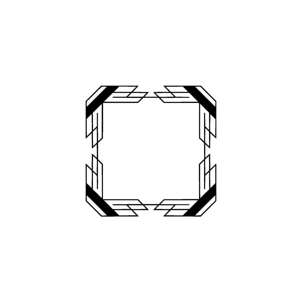 Deco Frame Element Minimalist Geometric For Elegance vector