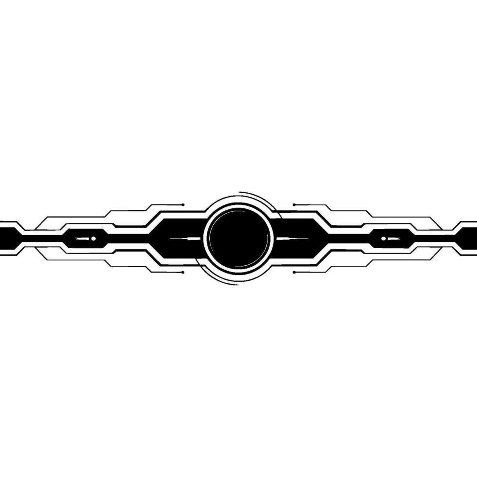Minimalist Scifi Tech Interface Element Futuristic vector