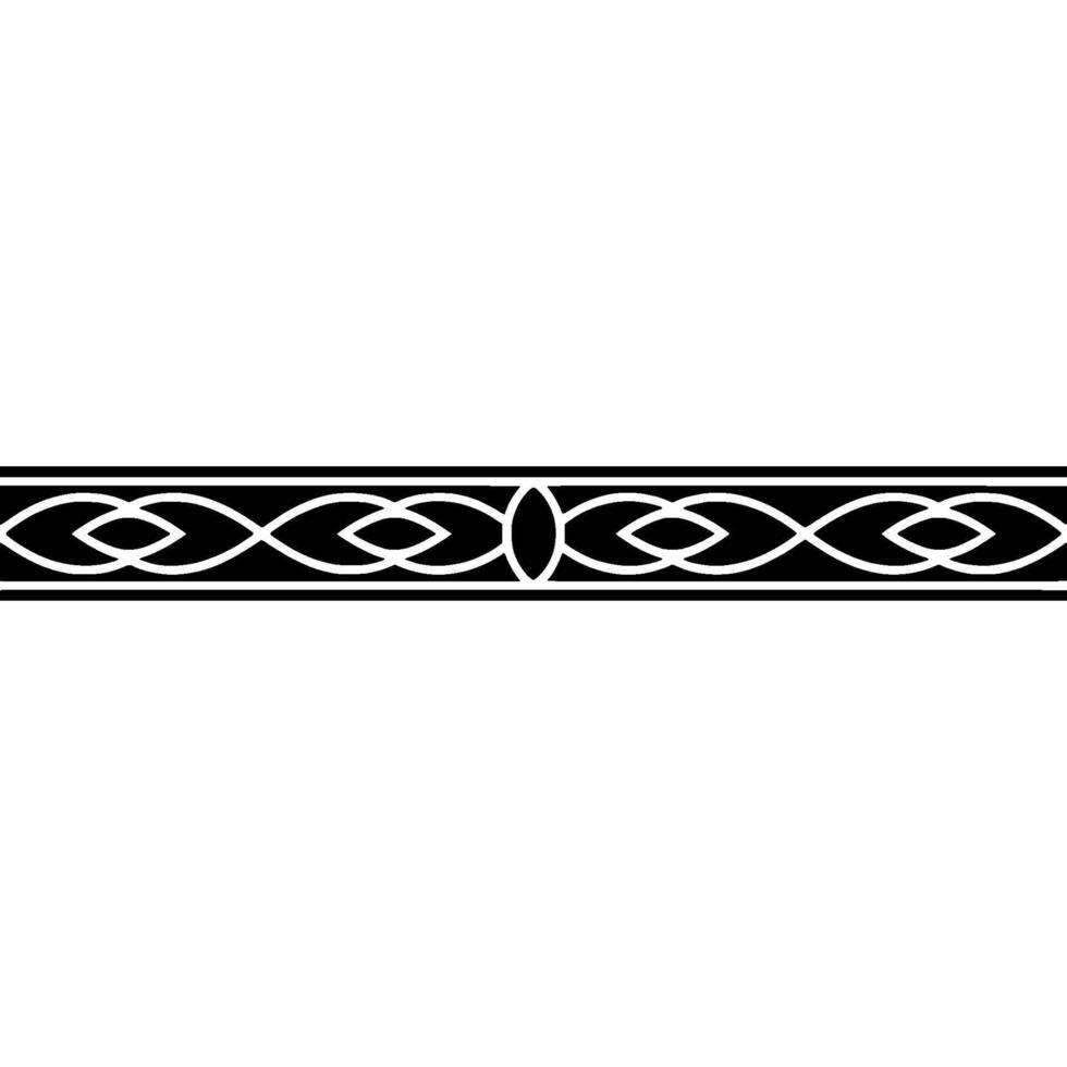 Geometric Black And White Border, Illustration vector