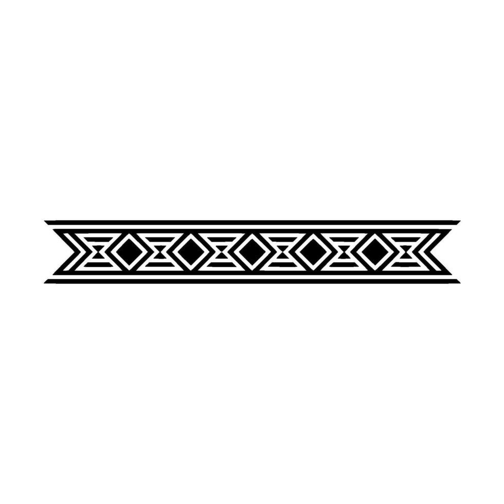 Minimalist Geometric Border In Black And White - Diamond vector