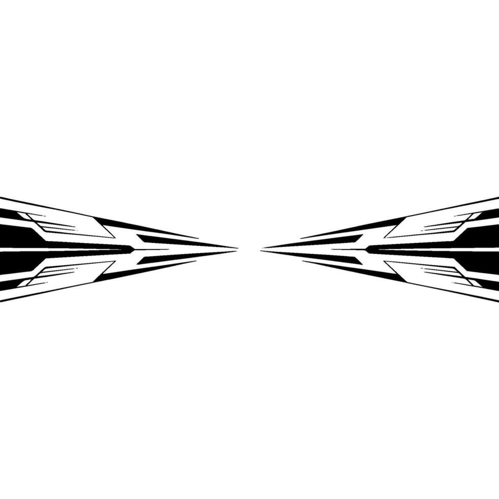 Geometric Black And White Element - Abstract vector