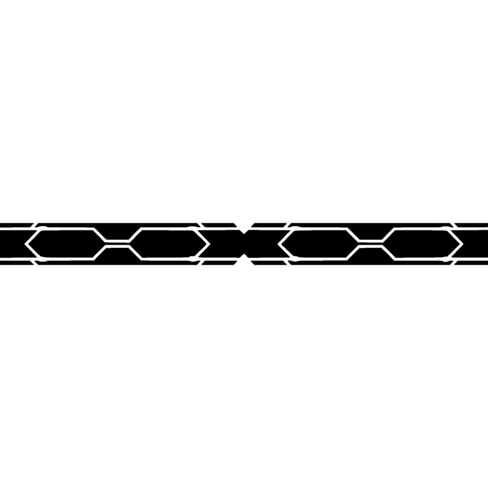 Minimalist Tech Background Black And White Geometric Border vector