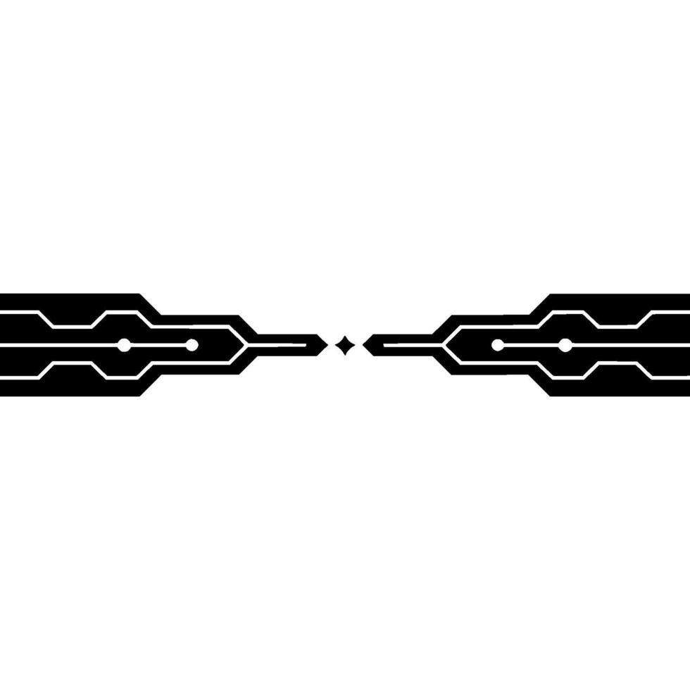 Minimalist Tech Connection Abstract Circuit Board vector