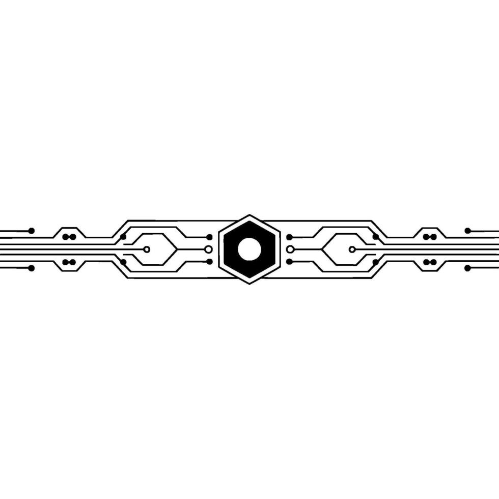 Futuristic Circuit Board On Light Gray Background - Technology vector