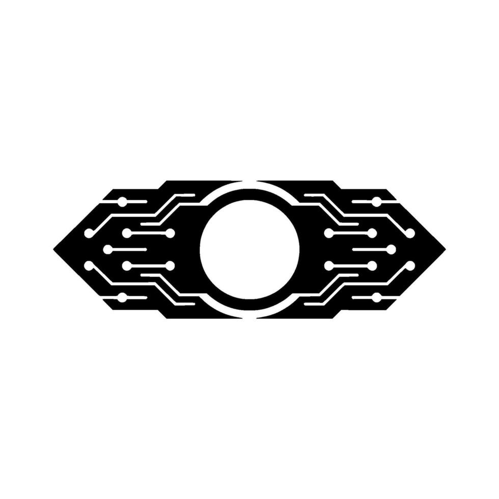 Tech Eye Abstract Circuit Board Eye vector